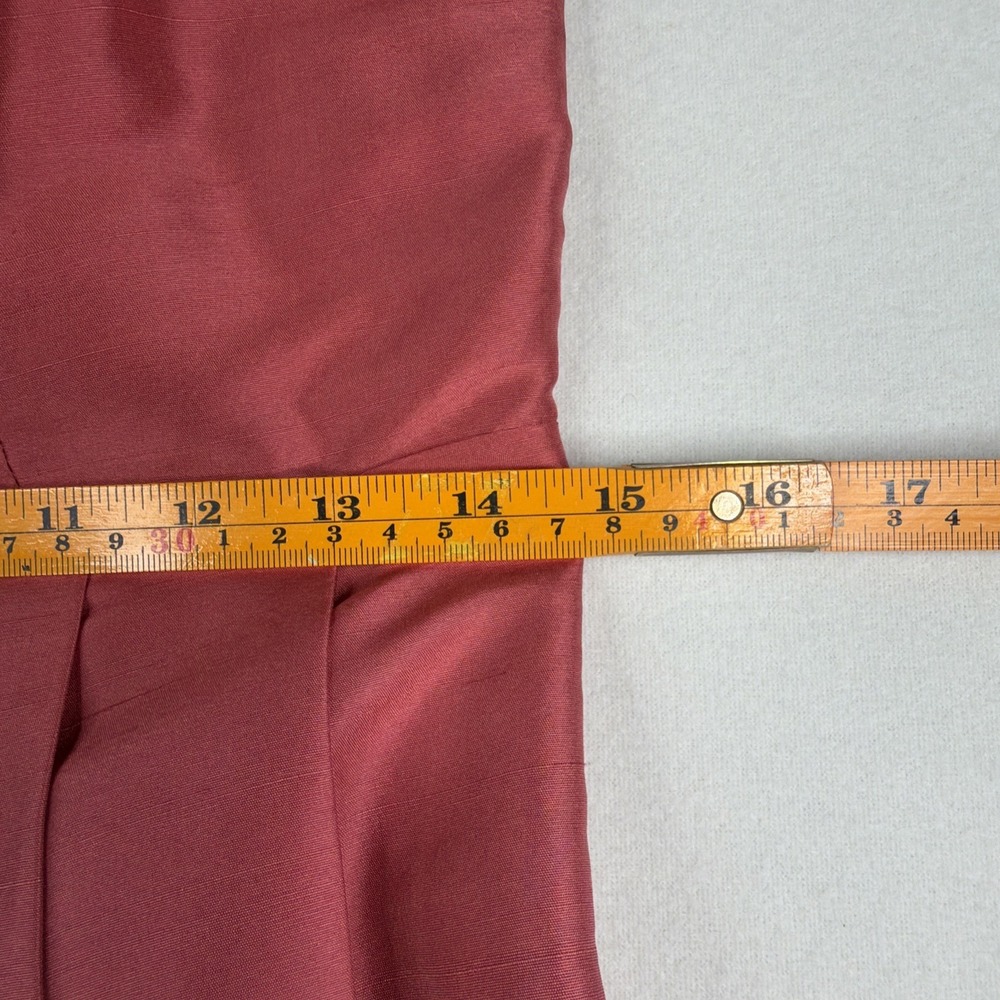 The Limited 100% Silk Ombre Dress Women's Size 4 Pink Ivory Spaghetti Strap - Picture 8 of 9